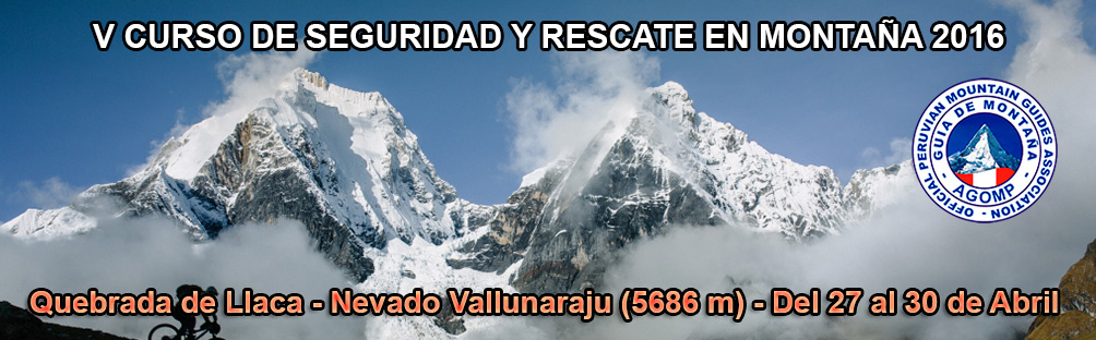 IV CURSO DE RESCATE EN LA QUEBRADA DE LLACA 2015