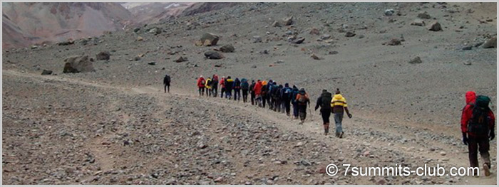 ARGENTINA: Expedition the Aconcagua (6962 m), a trip with a Russian Mountain Guide 7 SUMMITS CLUB Collection